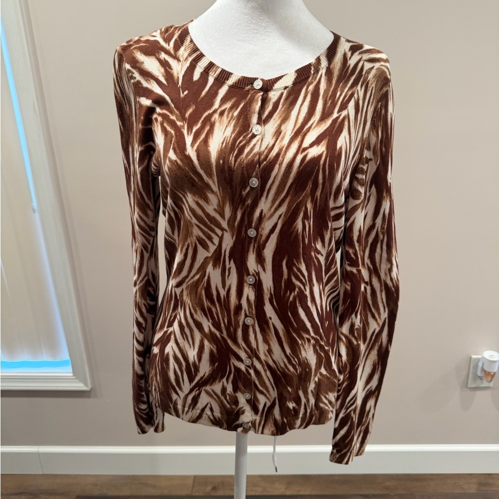 Talbots Euc Button-Down Cardigan Sweater - image 1